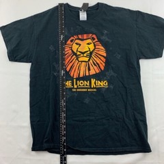 The Lion King Broadway Musical Mens Gildan Graphic T-Shirt Black 100% Cotton L