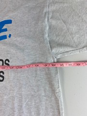 D.A.R.E TO KEEP KIDS OFF DRUGS NEON RAINBOW Gray COTTON T-SHIRT Sz L Large