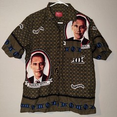 Supreme Obama Shirt Green Size M pre owned but perfect condition!