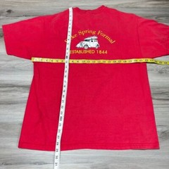 Vintage Greek Life Spring Formal Shirt Mens XL Red Short Sleeve Crew 90s