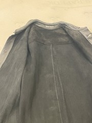 Henry Duarte Black Leather Short Sleeve Shirt 2000s Rare Collectible Rock LA