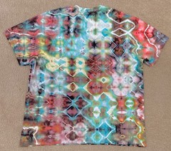 Handmade Ice Tie Dye T-Shirt 2XL Mens Womens Soft Cotton Glitch