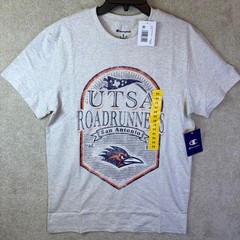 Champion UTSA Roadrunners T-Shirt Mens Medium Natural Gray San Antonio NCAA NEW
