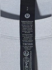Lululemon Men’s Heavyweight Waffle Knit Long Sleeve Thermal Shirt Blue Linen M