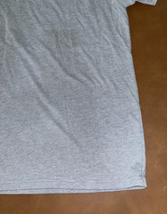 Gnasher Wolf Blue & Yellow Lightning Eyes Graphic Next Level Gray T-Shirt M