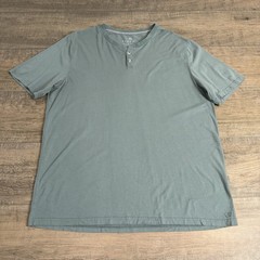 Free Fly Mens Henley T-Shirt Size (XL) Light Green Bamboo Viscose Blend EUC B9