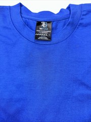 Teestyled Mens T Shirt X-Large, Blue Classic Plaid 100%cotton