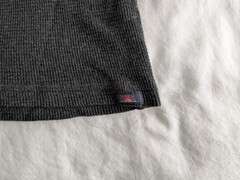 FAHERTY Waffle Knit Cloud Cotton Shirt Men’s Large Dark Gray LS Thermal Crewneck