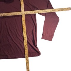 Architect Men’s Long Sleeve Burgundy Turtleneck Shirt Size Large