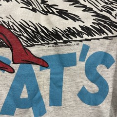 Vintage 90’s Dr Seuss Cat in the Hat Sleep Shirt Adult One Size Oversized 1995
