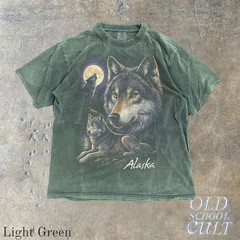 Wolf Alaska Vintage Graphic Animal Nature Comfort Tee