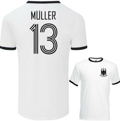 GERD MULLER T-Shirt West Germany Football Footballer Tee Top Kit