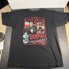 The Lost Boys Comic Book Art Goth Men’s Black T-Shirt Crew Neck Size XL