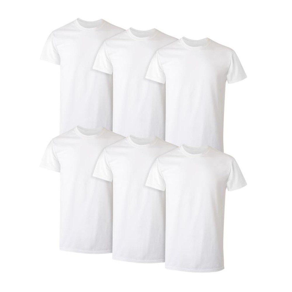 Hanes Men’s Cotton Moisture-wicking Crew Tee Undershirts Multi Medium