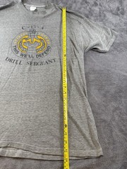 Vintage Drill Sergeant M T Shirt C-13-4 This We’ll Defend Single Stitch USA Punk