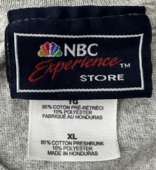 VTG Y2K NBC Experience Store Law & Order Gray Shirt TV Show Mens size XL X-LARGE