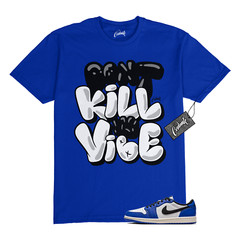 1 Low Game Royal Blue White Black 2024 T Shirt to Match DKMV