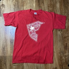 Vintage Famous Stars & Straps Shirt Mens Large Red Bandana F Logo 2000s