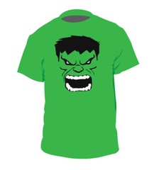 Incredible Hulk face shirt comics movie t-shirt Avengers adult youth men’s boys