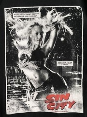 Sin City DC Comic Movie Nancy Callahan Jessica Alba 2006 Vintage Anvil Shirt L