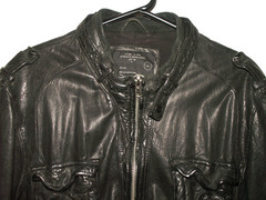 Men’s All Saints COERCE LEATHER SHIRT jacket overshirt XL (ref56) £149.99!!!!!