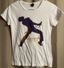 Anvil Queen Bohemian Rhapsody Shirt Sz S White Freddie Mercury 2019 Movie Unisex