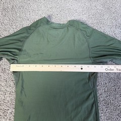 5.11 Tactical Shirt Mens M Green Base Layer Athletic Crewneck Polyester Spandex