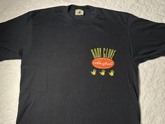 Vintage 1990s 90s Body Glove Volleyball Beach Surf Surfing Art T-Shirt, black L