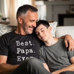 Mens Best Papa Ever T Shirt Funny Gift for Dad or Grandpa Fathers Day Tee