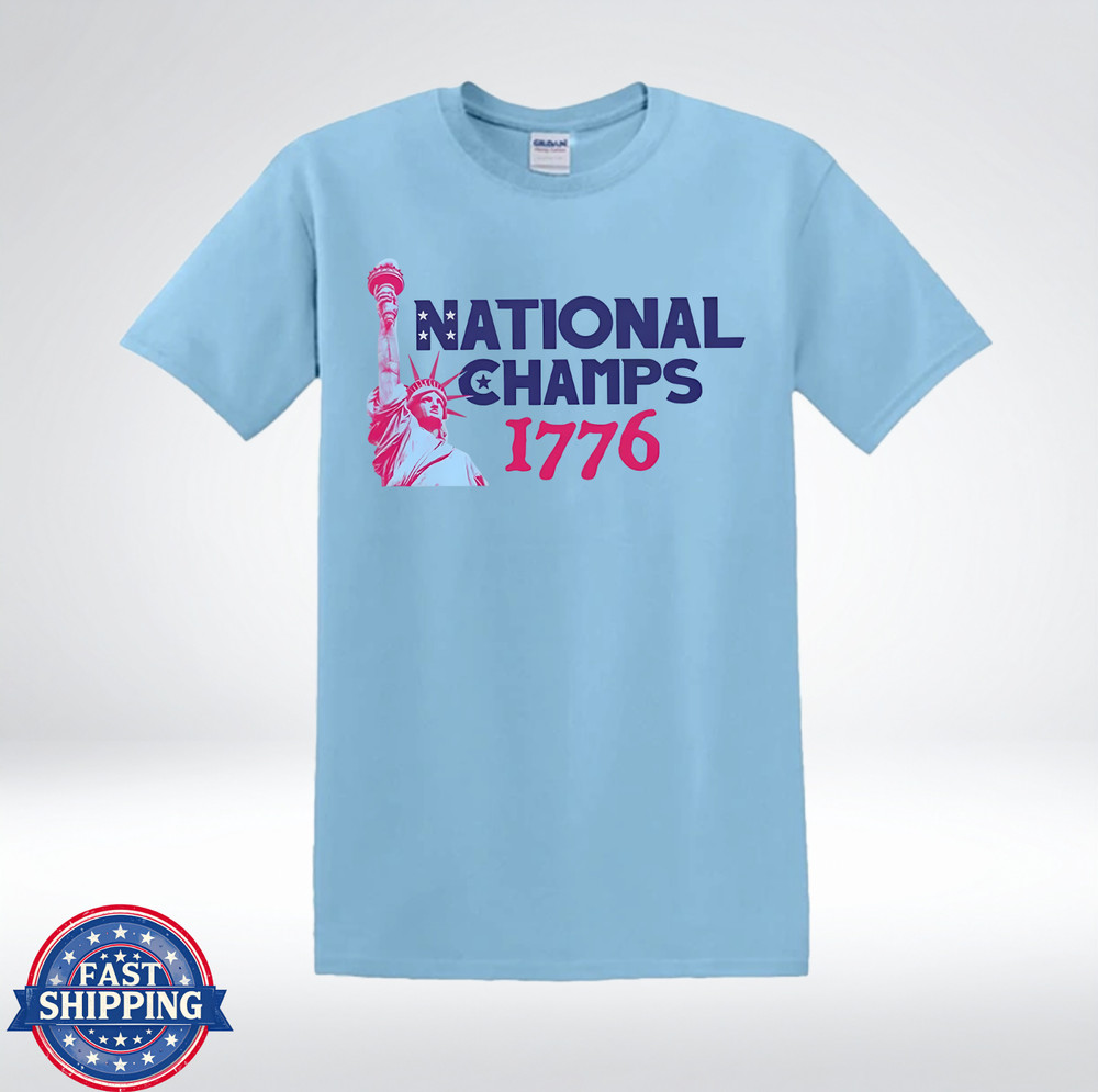 National Champs 1776 Patriotic America Graphic T-Shirt