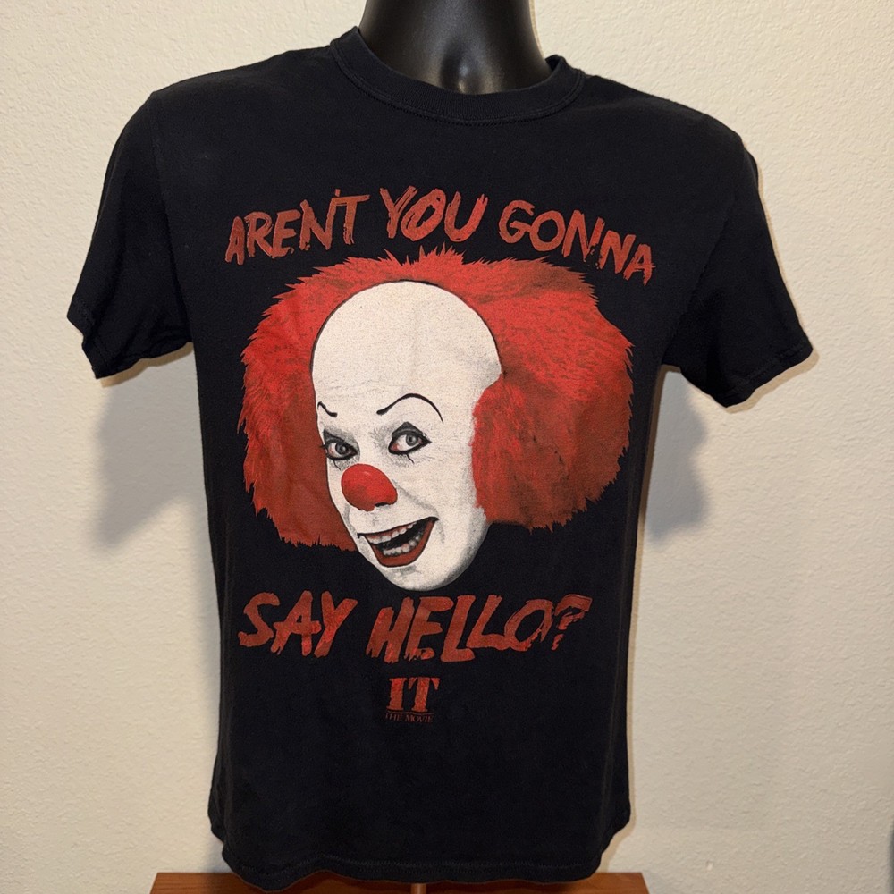 Stephen King IT Pennywise Clown T-Shirt Small Horror Movie Graphic Tee Halloween