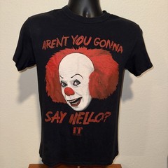 Stephen King IT Pennywise Clown T-Shirt Small Horror Movie Graphic Tee Halloween