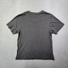 Tommy Bahama T Shirt Mens Medium Gray Solid Layered Collar V Neck Casual Logo