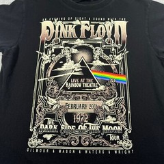 Pink Floyd Shirt Adult Small Black Live at the Rainbow English Rock Band Music