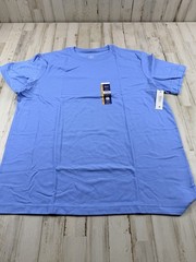 2 Pack George Men’s Crewneck Tee Sz Large Short Sleeves Blue NWT Fast Ship Nice!