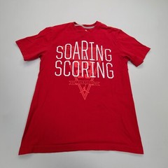 Jordan Shirt Adult Medium Red Basketball Jumpman Scoring Outdoors Athletic Mens