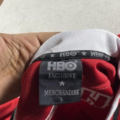 Vintage HBO The Sopranos Men’s Hockey Jersey Men’s Size L Red/Black Rare NEW