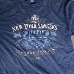 Majestic NY New York Yankees Yankee Stadium tee T Shirt Sz XL
