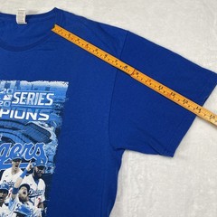 LA Dodgers Men’s Graphic T-Shirt Blue Size Large 2020 World Series Champions