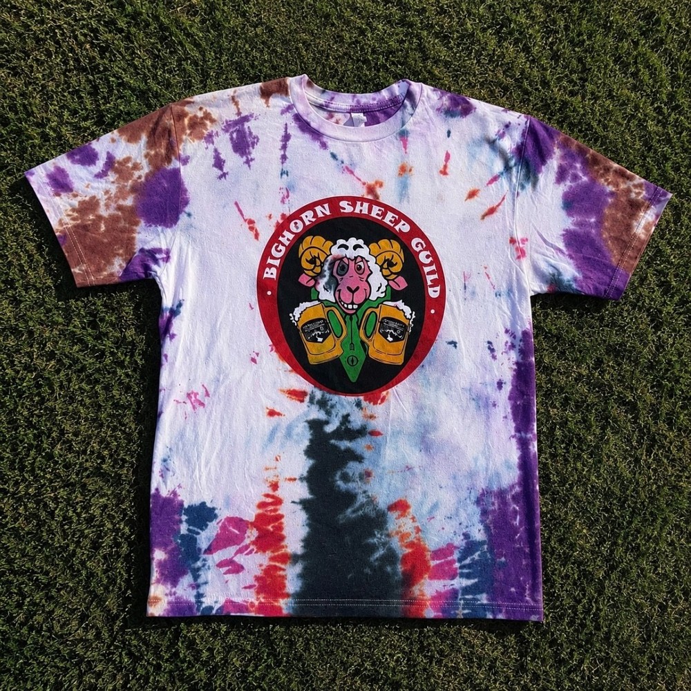 Guanella Pass Brewery t-shirt tie-dye t-shirt size men’s medium Georgetown, Co.