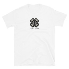 Lucky Brand No Luck Given Graphic Tee Dark Gothic Rabbit Streetwear Shirt