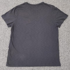Vince Shirt Mens Large Gray Crewneck Cotton Short Sleeve Tee Solid FLAW
