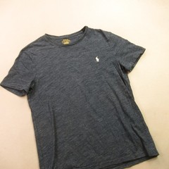 Polo Ralph Lauren Shirt Mens Medium Short Sleeve Crew Neck Custom Slim Fit Blue