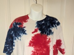 WRV Wave Riding Vehicles Patriotic Tie Dye T-Shirt Men’s XL Red White Blue