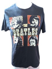 THE BEATLES John Paul George Ringo Black T Shirt Size Medium 100% Cotton 2019