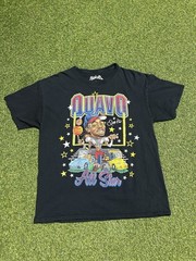 Migos Quavo Huncho All Star Graphic T-Shirt Black Rap Hip Hop Men’s size Large