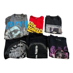 Hip Hop Music Resale Lot Of 6 T-Shirts Pop Ice Cube Wiz Her Pop Smoke Rap READ