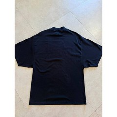 JSIME Exclusive Collectors Series Black Cotton Mock Neck Oversized T-Shirt Small