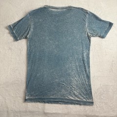 Quiksilver Blue Short Sleeve Graphic Light Weight Shirt Men’s Medium Sheer