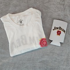 Jim Beam White T-Shirt World’s No.1 graphic tee 2 pc NWOT